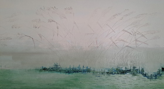Image 1 of "Rietlandschap in de mist" Gallery Suncorner 