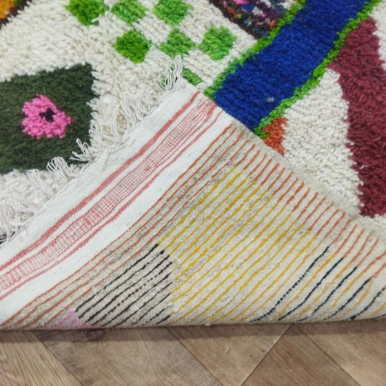 Image 1 of Colorful Patchwork Berber Rug | Moroccan Wool Rug | 305 × 204 cm