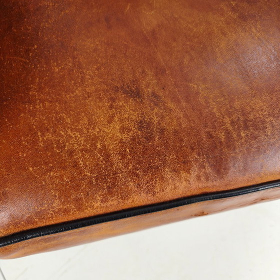 Image 1 of Poltrone in pelle di pecora Art Déco – set di due