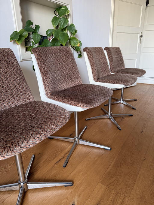 Vintage draaistoelen chroom