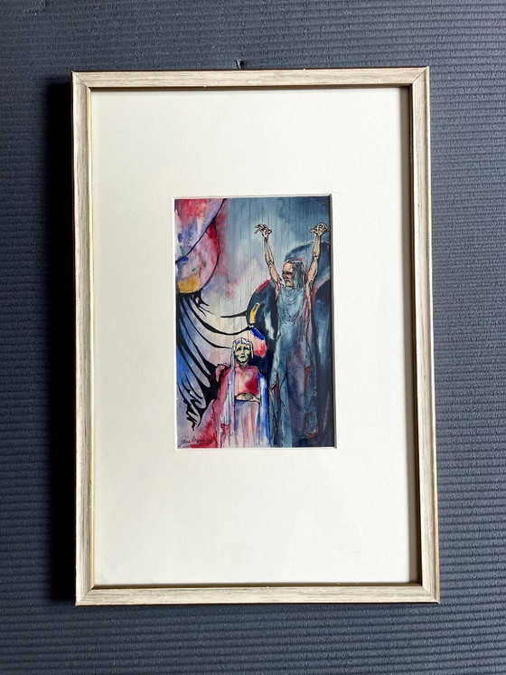 Image 1 of Original 1936 European Dutch Expressionist Signed Painting