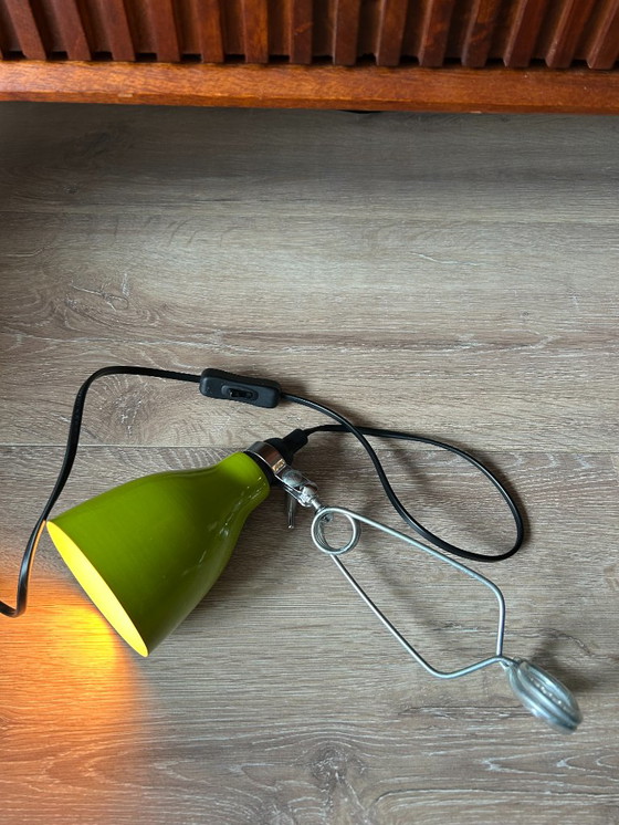 Image 1 of Lampada vintage verde a pizzico
