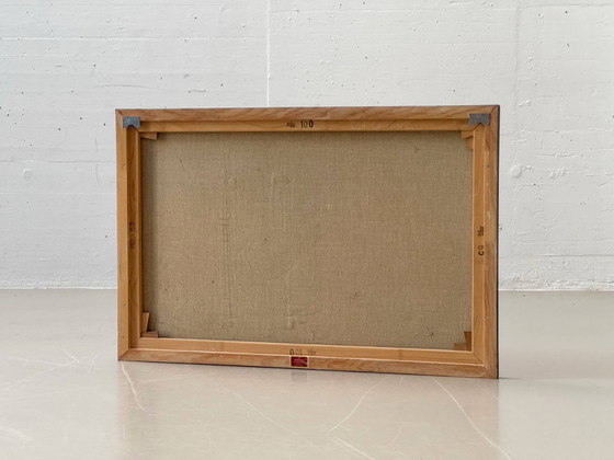 Image 1 of Abstraktes Gemälde, signiert, Schweiz 1970er