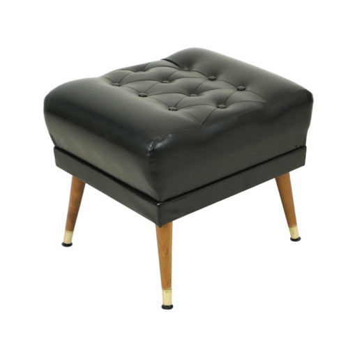 Footstool Conical Legs Chesterfield Style