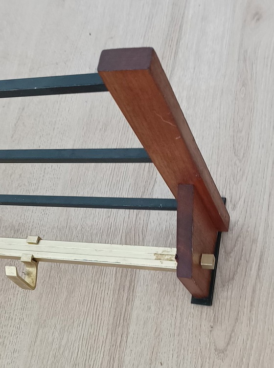 Image 1 of Fifties Danish design coat rack with hat shelf