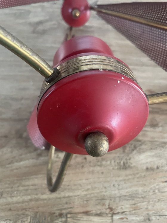 Image 1 of Hanglamp toegeschreven aan Angelo Lelli voor Arredoluce, jaren 1950.