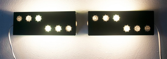 Image 1 of Lampes Herda vintage « étoile » de 1970, 2 pièces