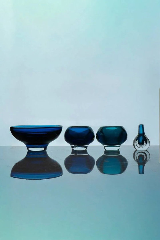 Image 1 of Verres Sommerso de Mona Morales, années 1960, ensemble de 4