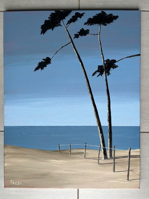 Acrylic on stretcher 65x50cm – schilderijen tekeningen, Canvas (photo 2 of 10)