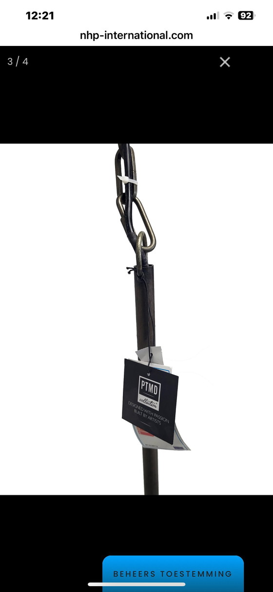 Image 1 of Plafondlamp Industriële PTMD - Gris/Brons - Verstelbaar