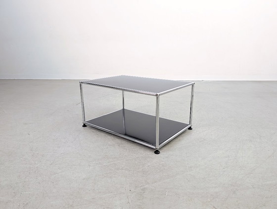 Image 1 of Original USM Haller coffee table Fritz Haller black coffee table