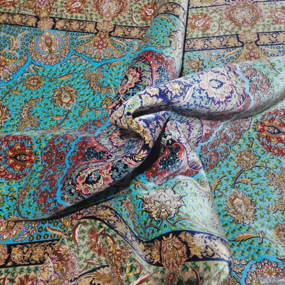 Alfombra turca contemporánea de seda | Anudada a mano | Alfombra de lujo | 200 × 300 cm (79 × 118 pulgadas) (photo 5 of 9)