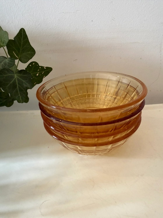 Set di 4 piccole ciotole color ambra – Glass, Vintage (photo 2 of 4)