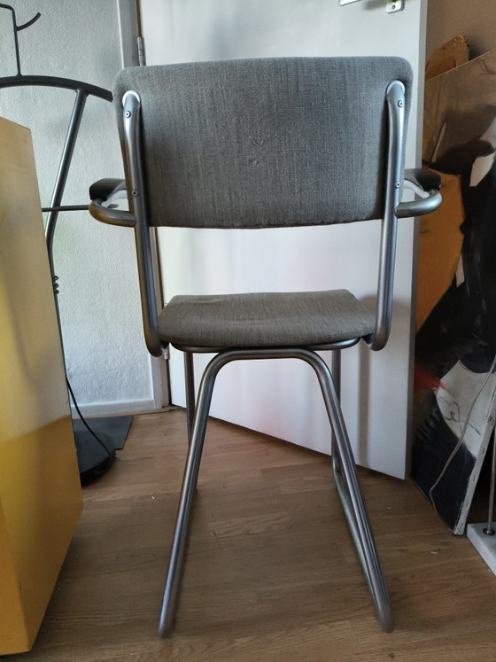 Image 1 of Vintage design Gispen stijl buisframe stoel