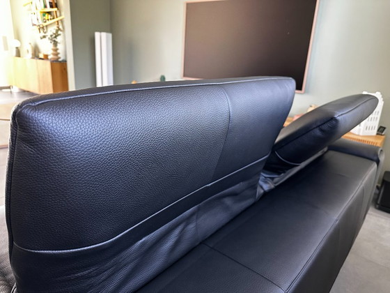 Image 1 of OLTA Spectra Sofa Set – Black Leather – Impeccable Condition