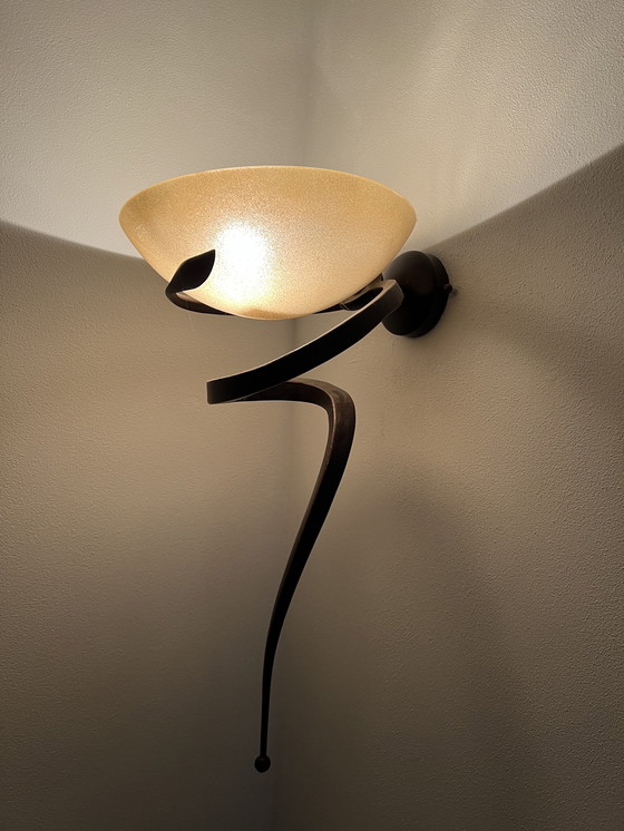 Image 1 of Set of 3 Elegant Wall Lamps + 1 Design Floor Lamp Enzo Campialini