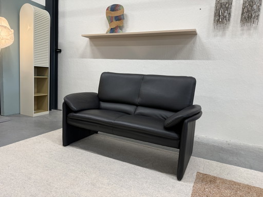 Leolux Catalpa 2-Seater Sofa Black Leather – 2 zitsbanken