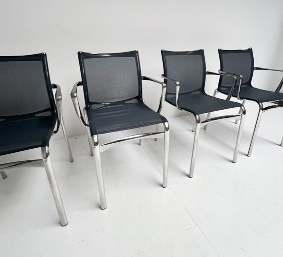Image 1 of Set of 4 Big Frame 44 chairs by Alberto Meda for Alias, after 2000