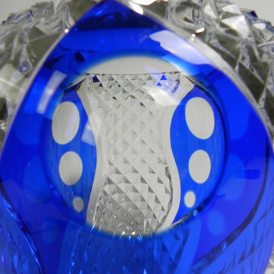 Image 1 of VSL Val Saint Lambert vase by Xavier Crespo, signed number 136-180