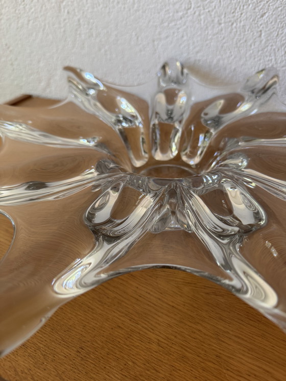 Image 1 of Large 60's star crystal bowl