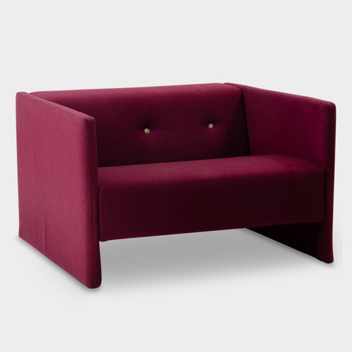 Moooi Bottoni fauteuil, paars, 62 x 100 cm – Textile