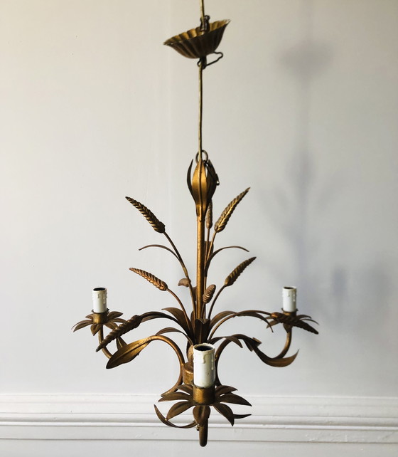 Image 1 of Florentine chandelier known as wheat ear by Hans Kögl