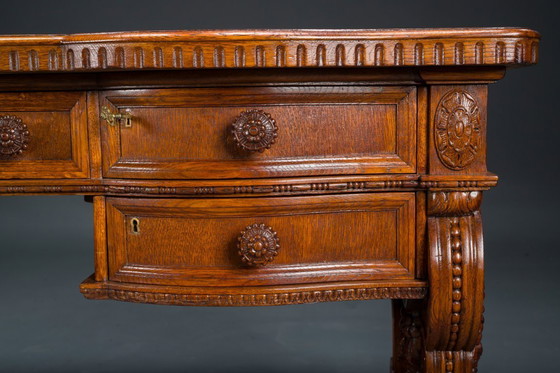 Image 1 of Neo-Renaissance-Schreibtisch, 1920er Jahre