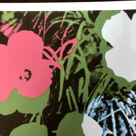 Lithografie "Poppy Flowers" uit de jaren 1990, geïnspireerd op Andy Warhol. – Litho's & Zeefdrukken, Paper (photo 9 of 11)