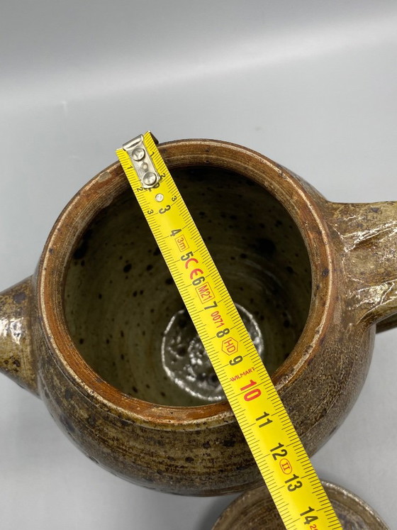 Bruin geglazuurde aardewerken theepot – Workshop aardewerk – Artisanat, Tafelaccessoires, Ceramic (photo 8 of 9)