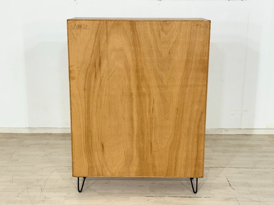 Image 1 of Drylund teakhouten kast / Linnenkast met lamellendeur / Vintage dressoir