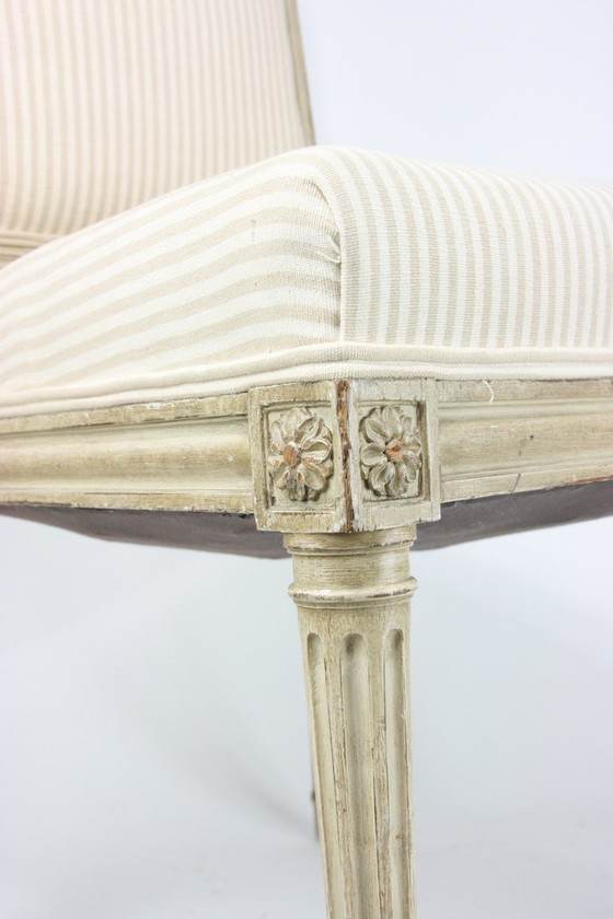 Louise XVI style Dining chairs (6 pieces) – Textile (photo 7 of 11)