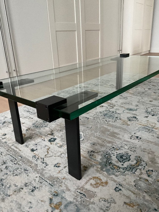Image 1 of Gelderland 7920 T-table, Tavolino da caffè in vetro, design Bart Vos