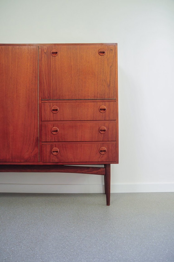 Mid Century Modern Opbergkast in Teak, Hout, Bruin (foto 3 van 11)
