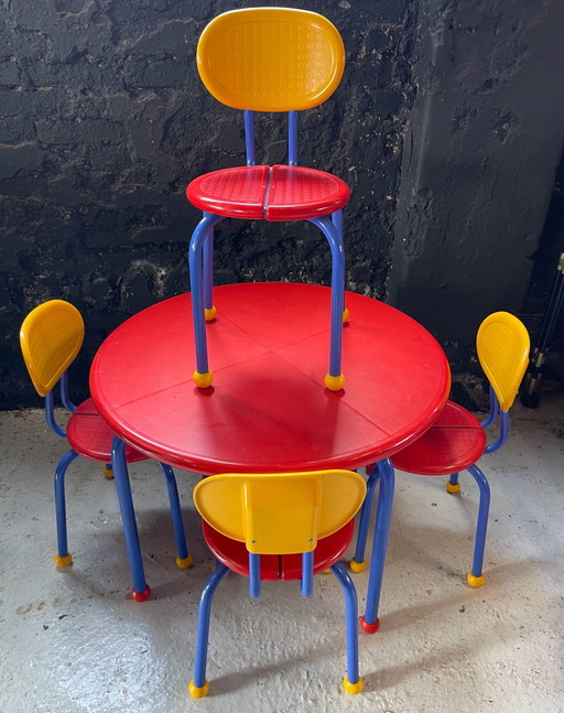 Vintage IKEA "Puzzel" Children's Set – Knut & Marianne Hagberg – Memphis Milano Style (80s) rare