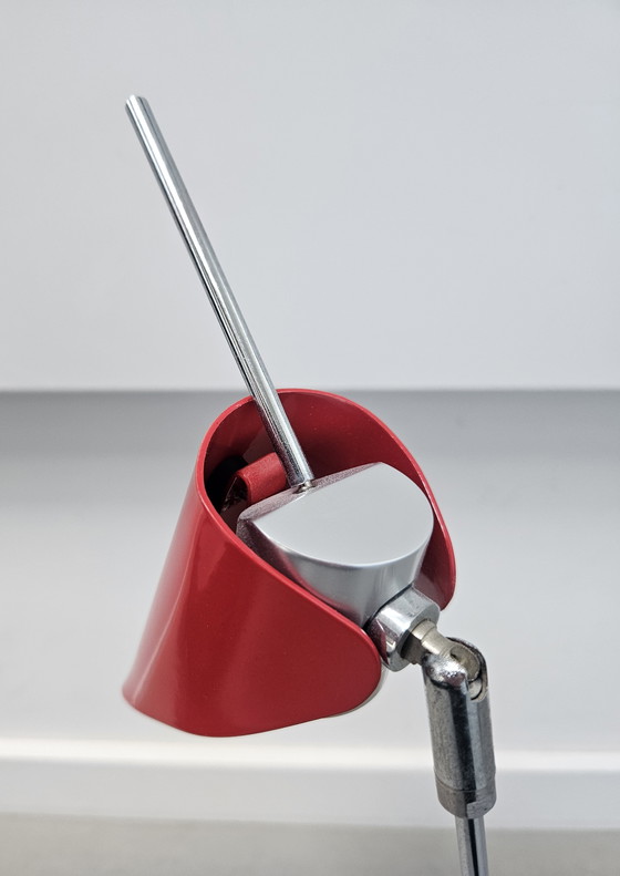 Image 1 of Red minimalist designer lamp Desk lamp.