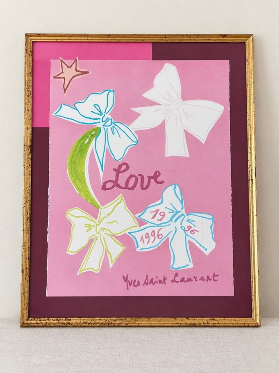 Yves Saint Laurent – LOVE Collection | Sei Poster Vintage | 1992–2006 – Legno (photo 5 of 27)