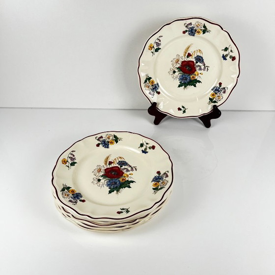 Set of 6 "Agreste" Sarreguemines dinner plates, 20th century – Crockery, Ceramic (photo 7 of 12)