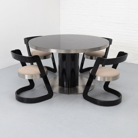 Image 1 of Willy Rizzo '70s dining set
