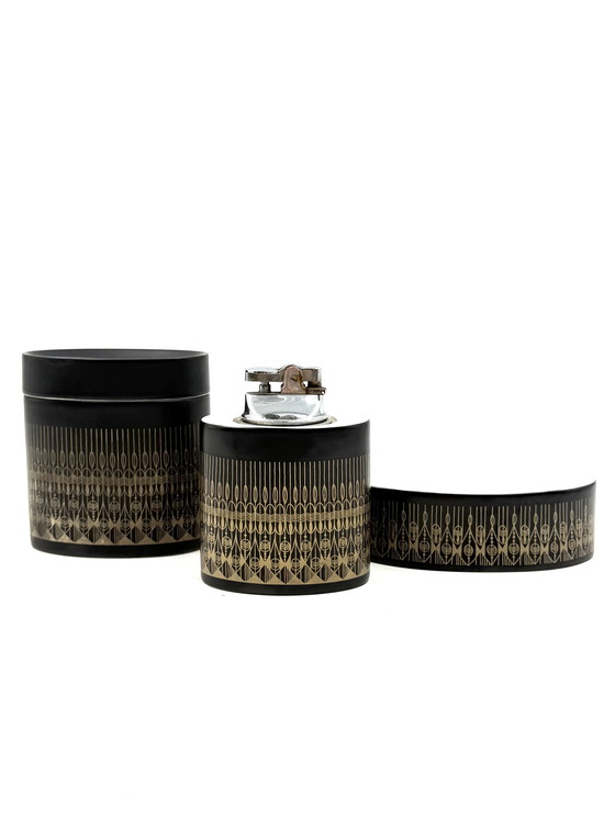 Image 1 of Juego de fumar de porcelana estilo Hollywood Regency de Hans Theo Baumann, Rosenthal, Alemania, década de 1970