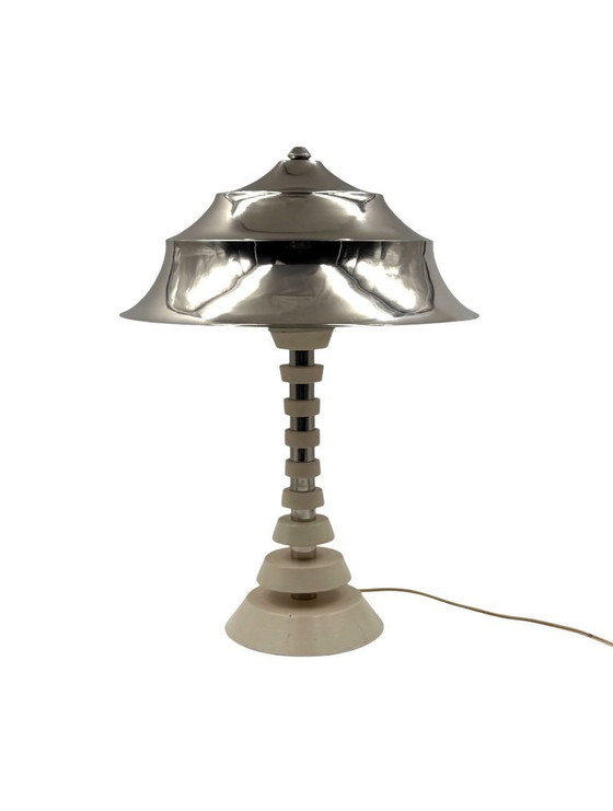 Image 1 of Space age pagoda table lamp, France 1970s