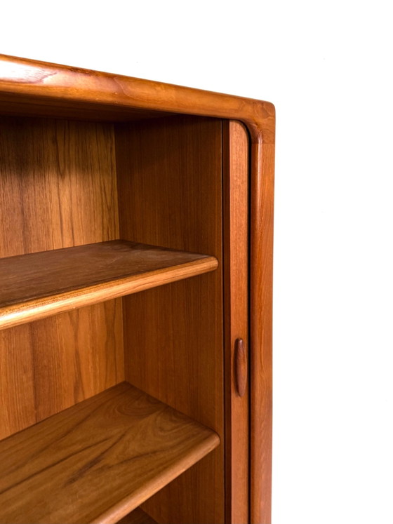 Vintage Deense  teakhouten highboard, Dyrlund ‘80, Wandkast, Bruin (foto 5 van 10)