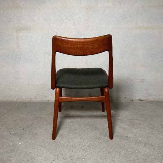 Image 1 of 6x Boomerang stoelen door Alfred Christensen vintage deens