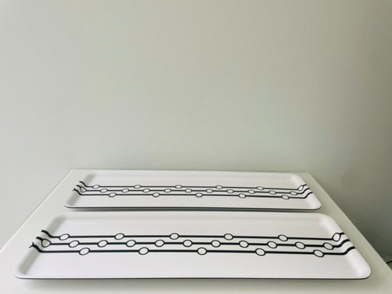 Image 1 of Vassoio in melamina IKEA vintage con grafica