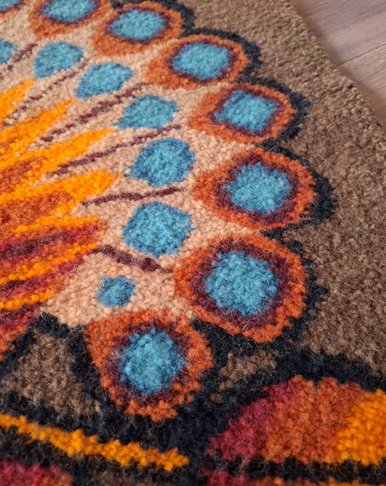 Image 1 of Grande arazzo da parete Smyrna annodato a mano.