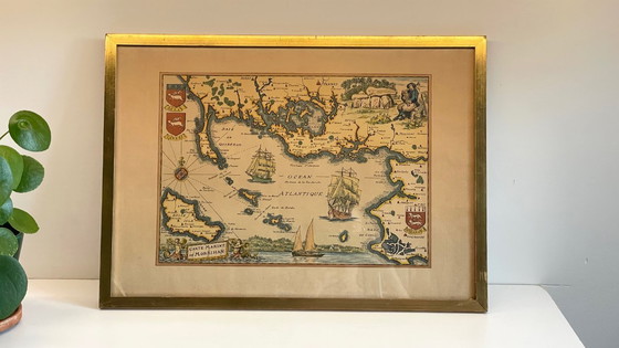 Image 1 of Vintage Atlantic OCEAN GOLD SCHEDA PIEGATA