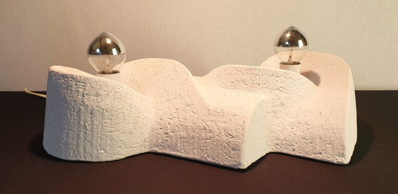 Image 1 of Ceramic brutalist lamp from the 70s