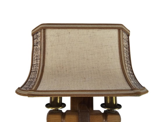 Image 1 of Lampada da parete Herda Holland - a sospensione - legno - ottone - anni '70