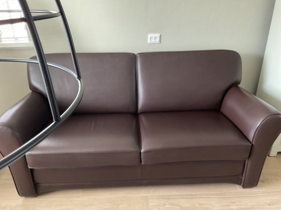 Image 1 of Bankstel 2,5 Zits bank en 2 fauteuils leer 