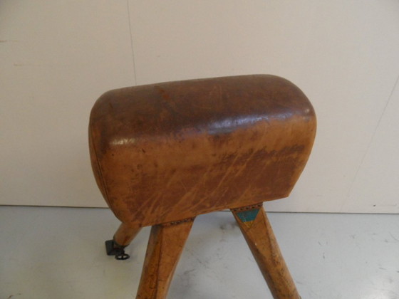 Image 1 of Vintage gymnastics apparatus with leather