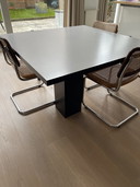 3x Gispen dining table chairs